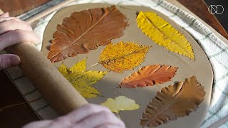 가을낙엽 접시 만들기 : Making Autumn Leaf Plate  [ONDO STUDIO]