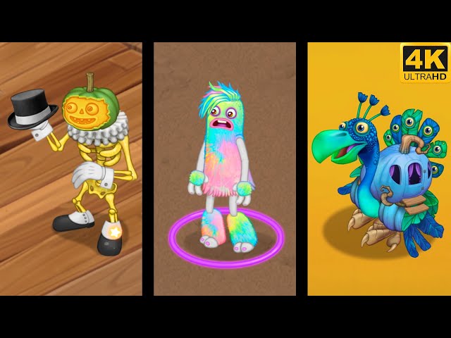 Epic Seasonal Monsters - all animations 4k class=