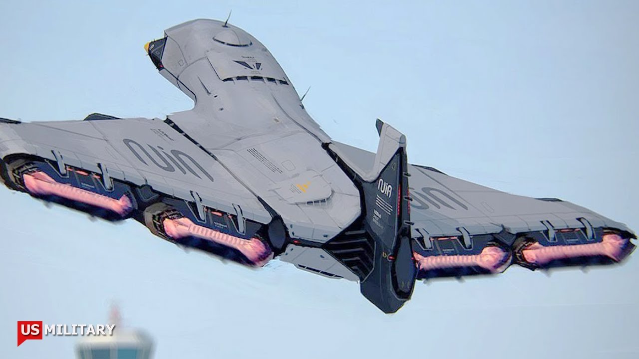 Futuristic Fighter Jet Concept Art