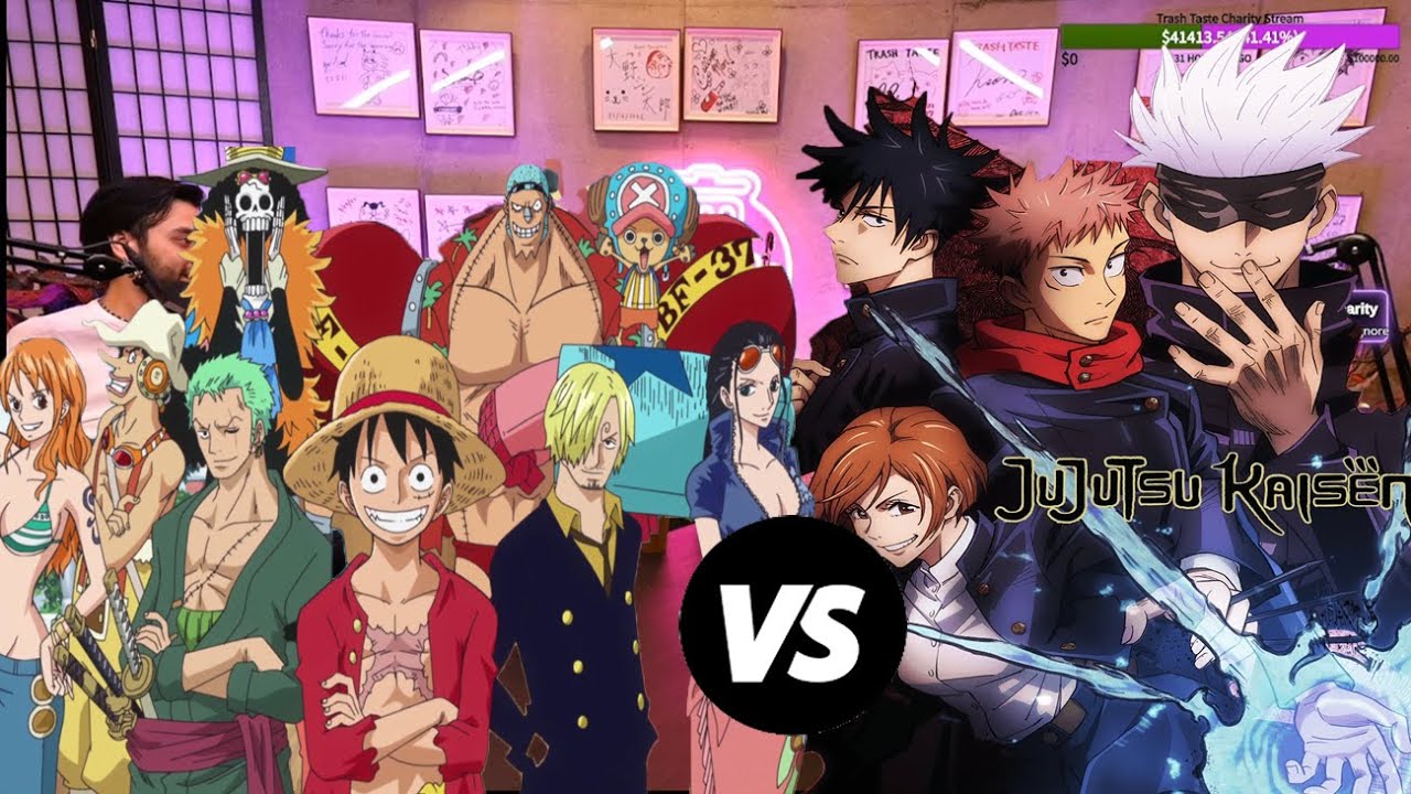 Só falta o Luffy Biruta agr haha 🤪🤯 ‣ Anime 📺: Jujutsu Kaisen/One P