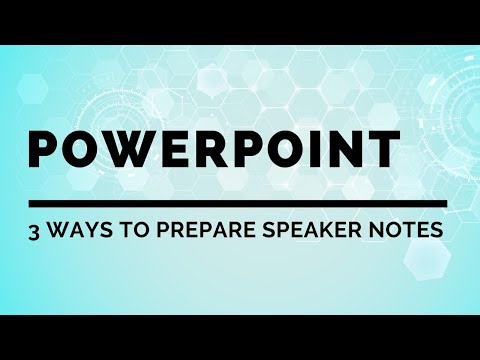 Video: Wat zijn sprekersnotities en wat zijn de belangrijkste dingen om te onthouden over sprekersnotities?