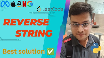 Reverse String python | LeetCode Solution Explained in Python | DSA | reverse an array