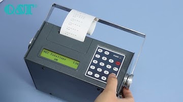 Portable Ultrasonic Flow Meter Menu Settings