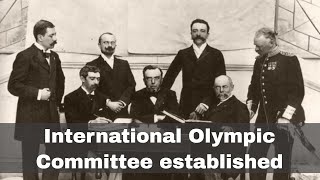 23rd June 1894: Establishment of the International Olympic Committee