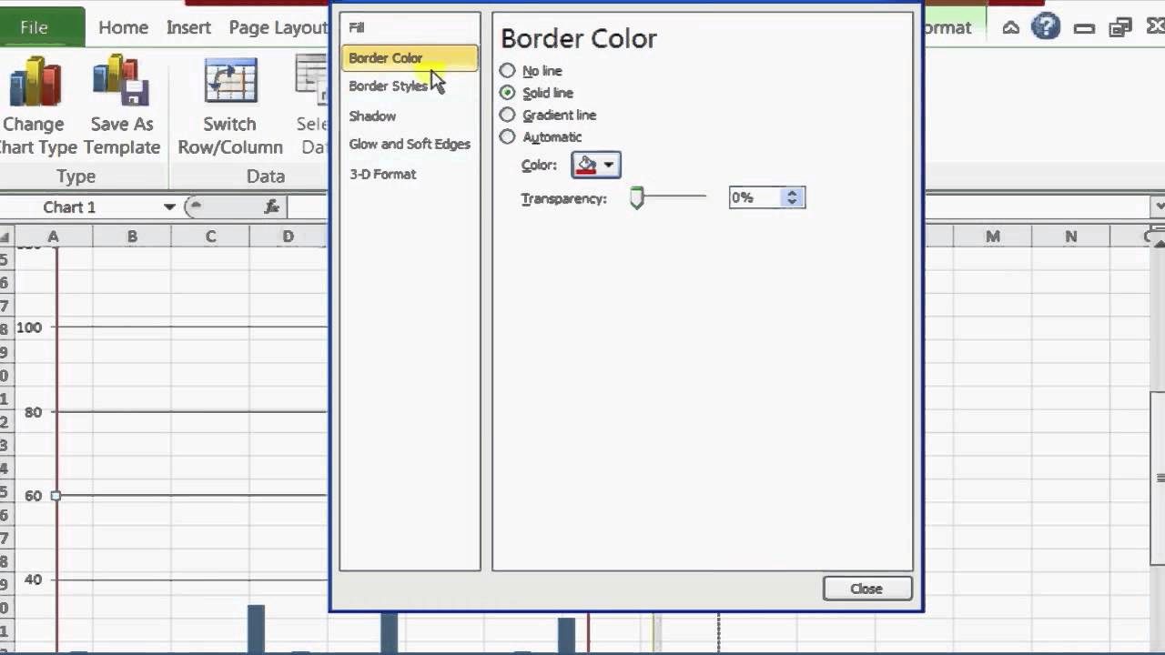 Change Line Color In Excel Chart