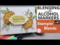 🌼 Blending with Alcohol Ink Markers | Stampin Blends | Band Together Stamps | Stampin Up Cards 2020