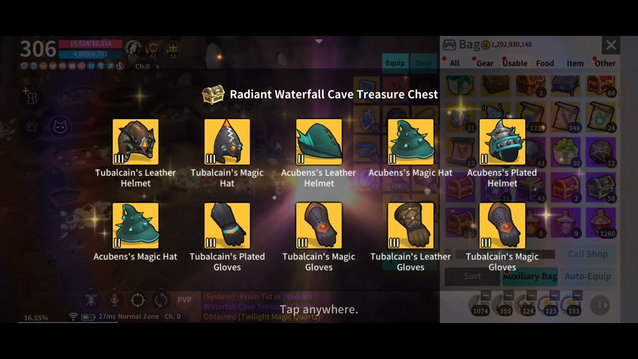 Moonlight Sculptor : Open 100 Radiant Waterfall Cave Treasure Chest (Waterfall Cave)