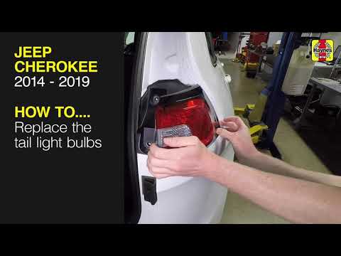 How to Replace the tail light bulbs on the Jeep Cherokee 2014 to 2019