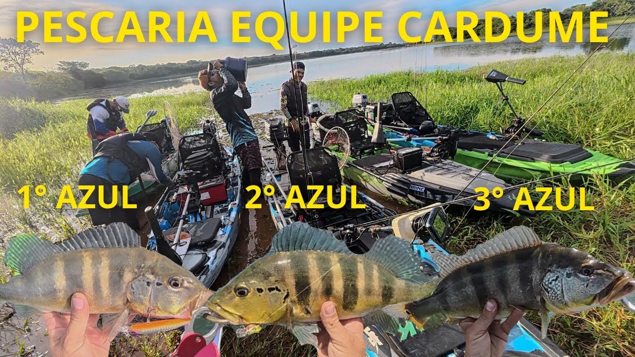 PESCARIA EQUIPE CARDUME MUITO TUCUNARÉ AZUL (PART 1) 