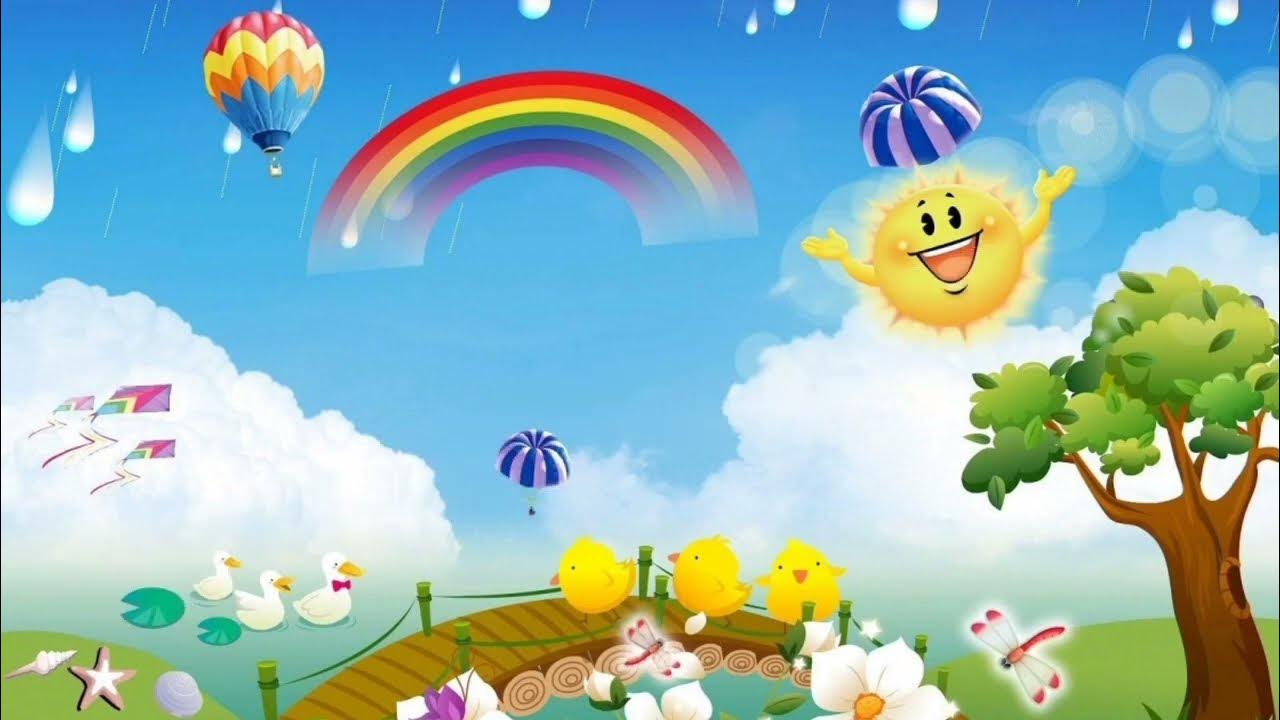 Песня садик солнце. Фон Радуга для детского сада. Фон для детей. Фон Радуга для детей. Красивый фон с радугой детский сад.