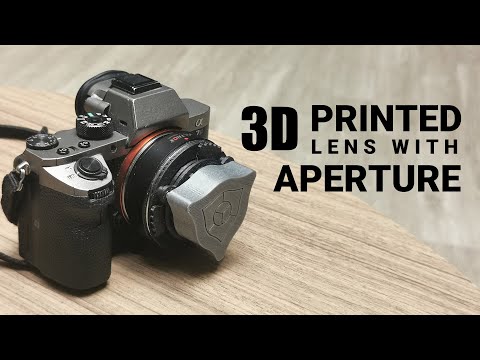 3D Printed Lens with Aperture
