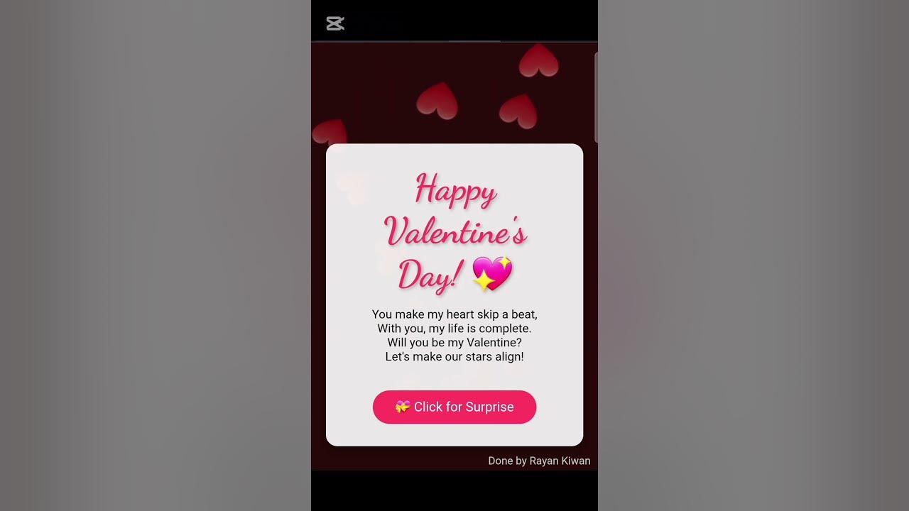 Build a Valentine's Day Gift Website with HTML, CSS & JavaScript | Web ...