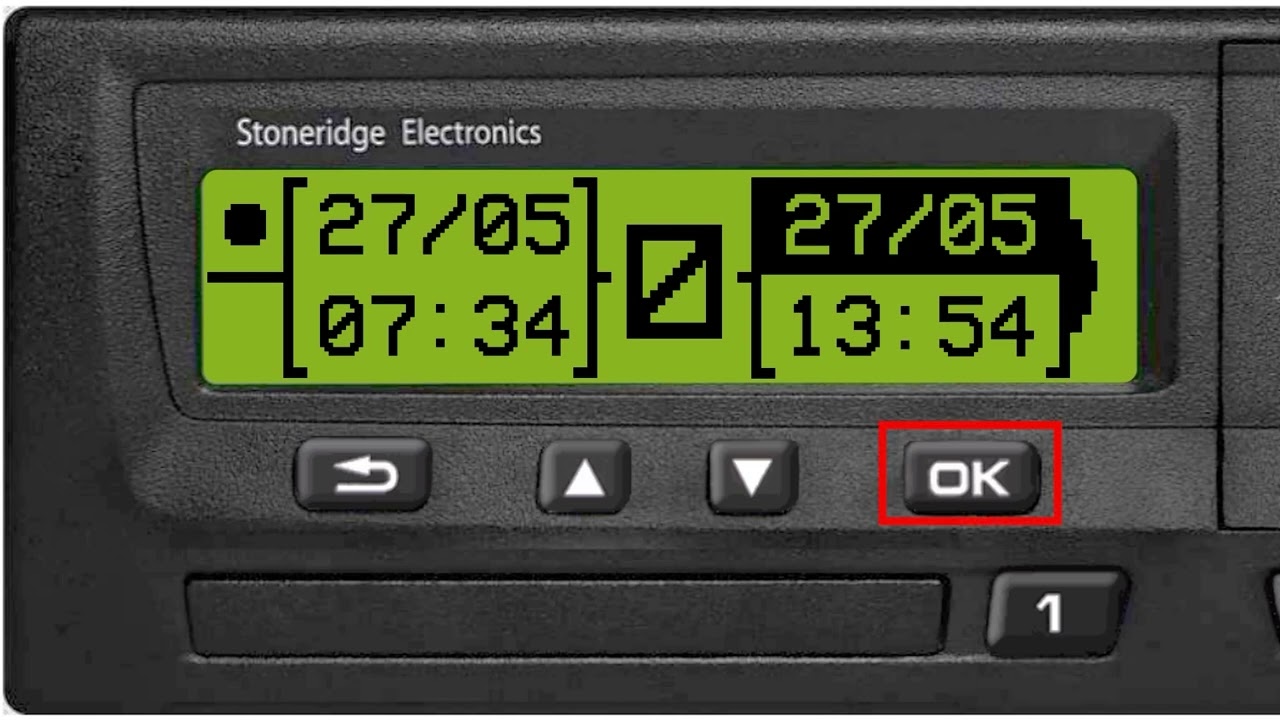 Tahograful Stoneridge Introducerea datelor manuale   Mapa șoferului