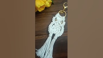 Macrame owl keychain tutorial | Easy steps for beginners | Diy #macrametutorial  #macrame