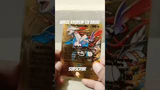 white kyurem- golden Pokémon card