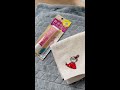 【ムーミン】リトルミィの手作り刺繍ワッペンでタオルハンカチをリメイク #shorts