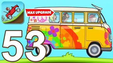 Hill Climb Racing - Gameplay Walkthrough Part 53 - Hippie Van Max Upgraded (iOS, Android)