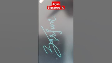 Arjun Signature..✒️ #calligraphy #signature #art #signaturestyle #name #arjun #arjuna