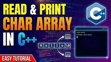 Reading and Printing a Character Array in C++ | C++ Programming | String | cin.getline()