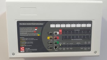 C Tec CFP series fire alarm control panel weekly test
