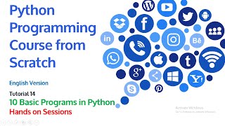 10 Basic Programs Hands on Sessions in Python Tutorial 14