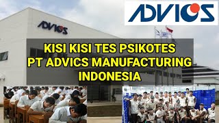 Kisi Kisi Tes Psikotes Pt Advics Manufacturing Indonesia