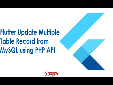 Flutter Update Multiple Table Record to MySQL using PHP API | Flutter Tutorials in Urdu | Hindi