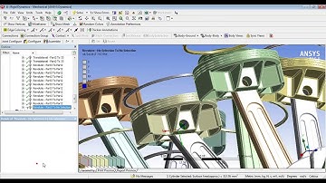 Ansys Tutorial - Rigid Body Dynamics W16 Type Engine (Motion Study)