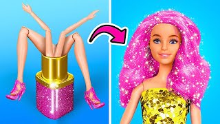 ¡Dejé que Barbie me hiciera un cambio de imagen LOCO!*DIVERTIDO*Trucos de transformación por R-Teens