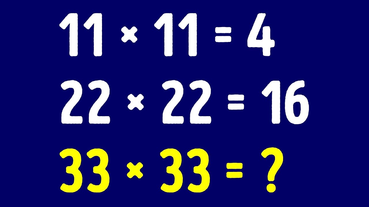 Những câu đố toán học | 31 Câu Đố Đơn Giản Cho Những Người Không Thích Môn Toán