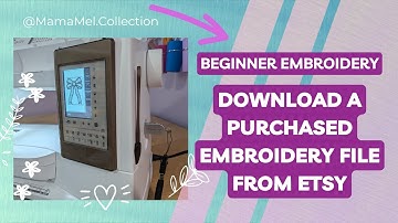 Download an Embroidery File purchased from Etsy