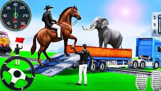 Реальный вождение грузового автомобиля для перевозки животных в зоопарке — симулятор перевозки жи... screenshot 5