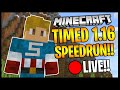 🔴 TIMED MINECRAFT 1.16 SPEEDRUN!! | TRYING TO SET A PB!! | Minecraft Livestream