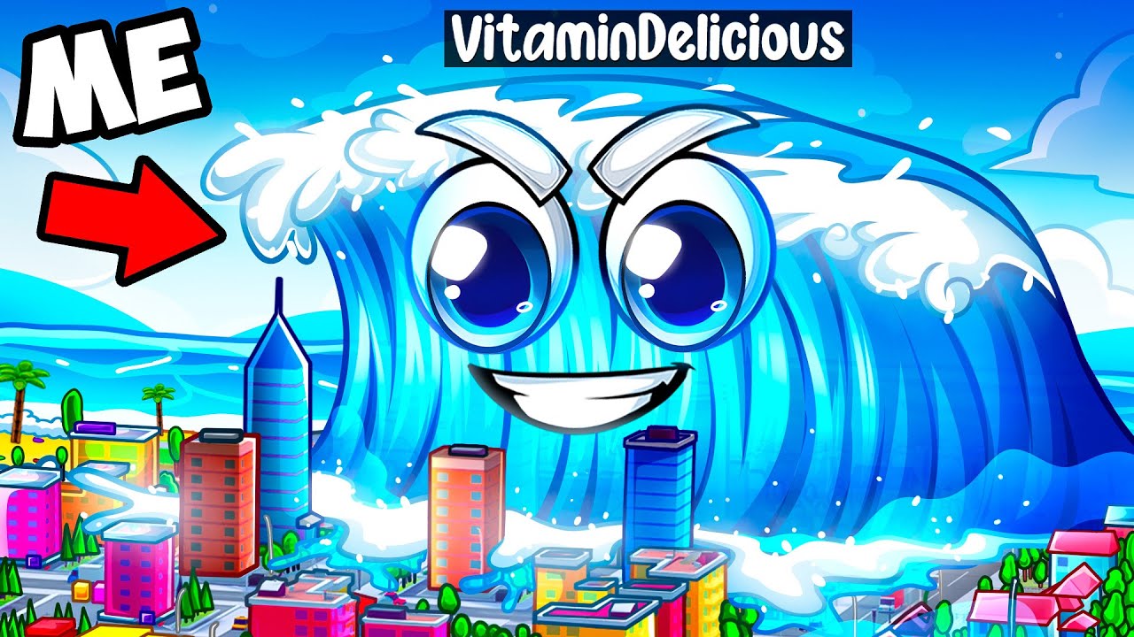 I became the BIGGEST TSUNAMI in Roblox!