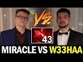 W33 vs MIRACLE — the Real RAID BOSS Dota 2