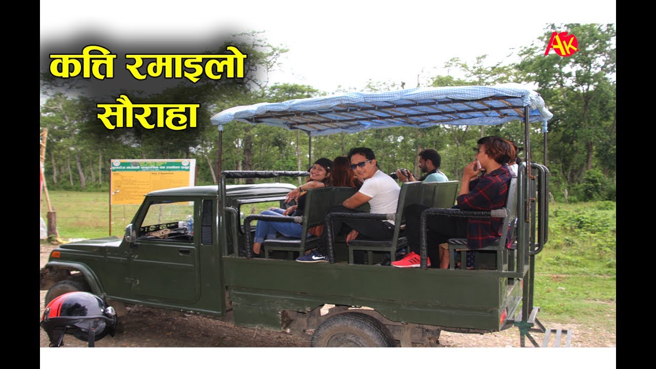 Chitwan Sauraha Jungle Safari आहा.. कत्ति रमाइलो सौराहा आउनुस्