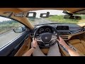 BMW 7 Series G11 740d ACCELERATION & TOP SPEED Interior POV Test Drive AUTOBAHN