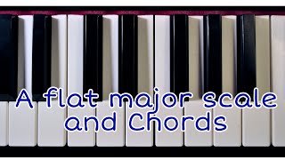 G sharp or A flat major scale with chords Wealth