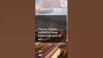 The top five family bucket list items are…. #momfacts #parenting #bucketlist #family