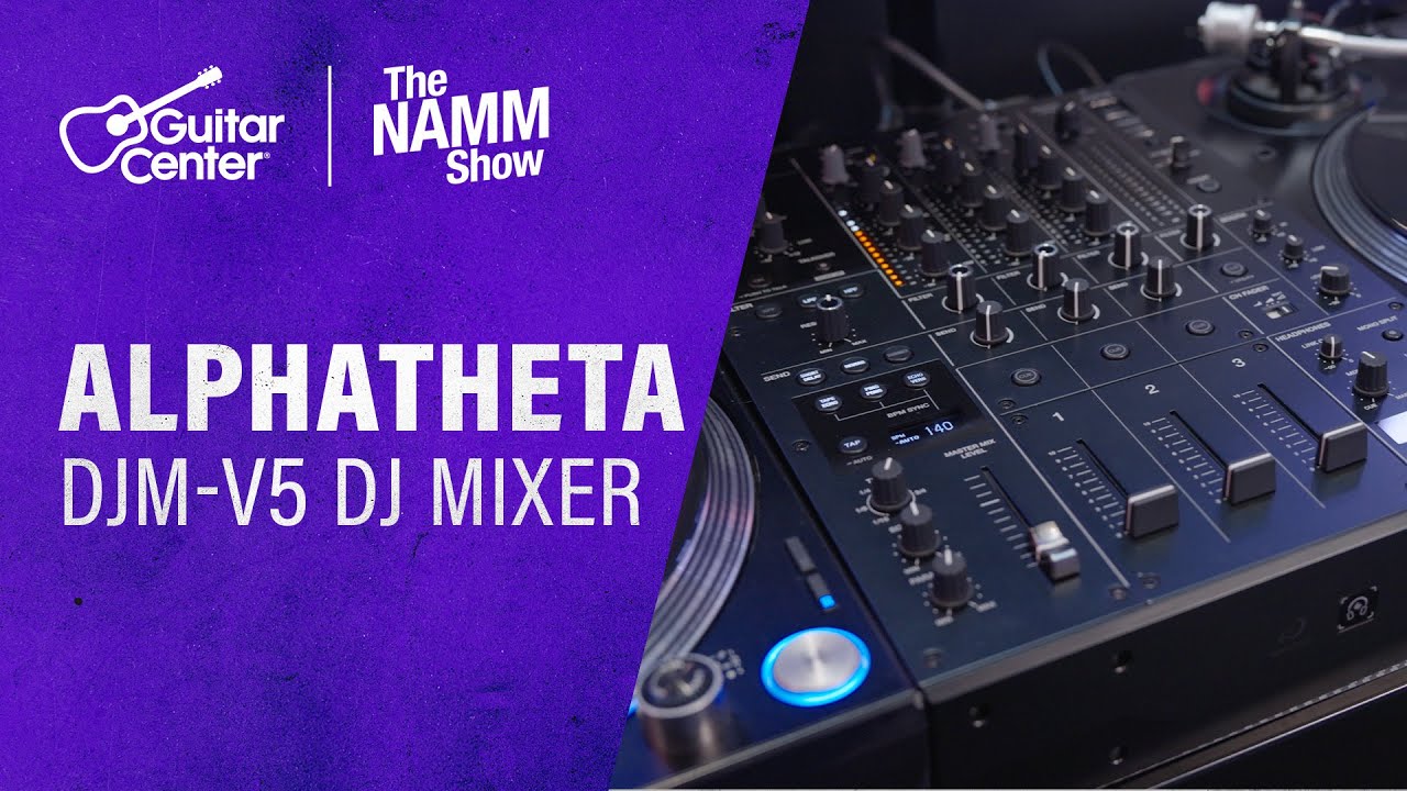 NEW AlphaTheta DJM-V5 3-Channel DJ Mixer Overview and Demo | NAMM 2026