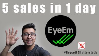 5 sales in one day #EyeEm! Is this the #Boycott_Shutterstock effect?? EyeEm Payout reached again :D