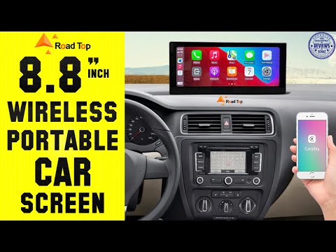 8.8 inch Portable Wireless CarPlay Screen by Road Top FULL REVIEW