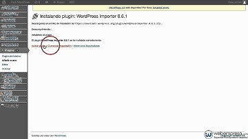 Importar y exportar contenidos de WordPress