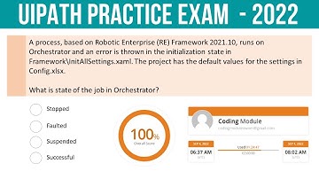 UiPath Practice Exam (Advanced - 2022) - Part 4