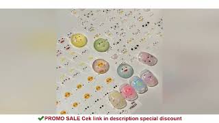 5D Cartoon Nail Stickers Round Cute Bear Chick Seal Soft Lovely Expression Self-adhesive Nail Art De screenshot 4