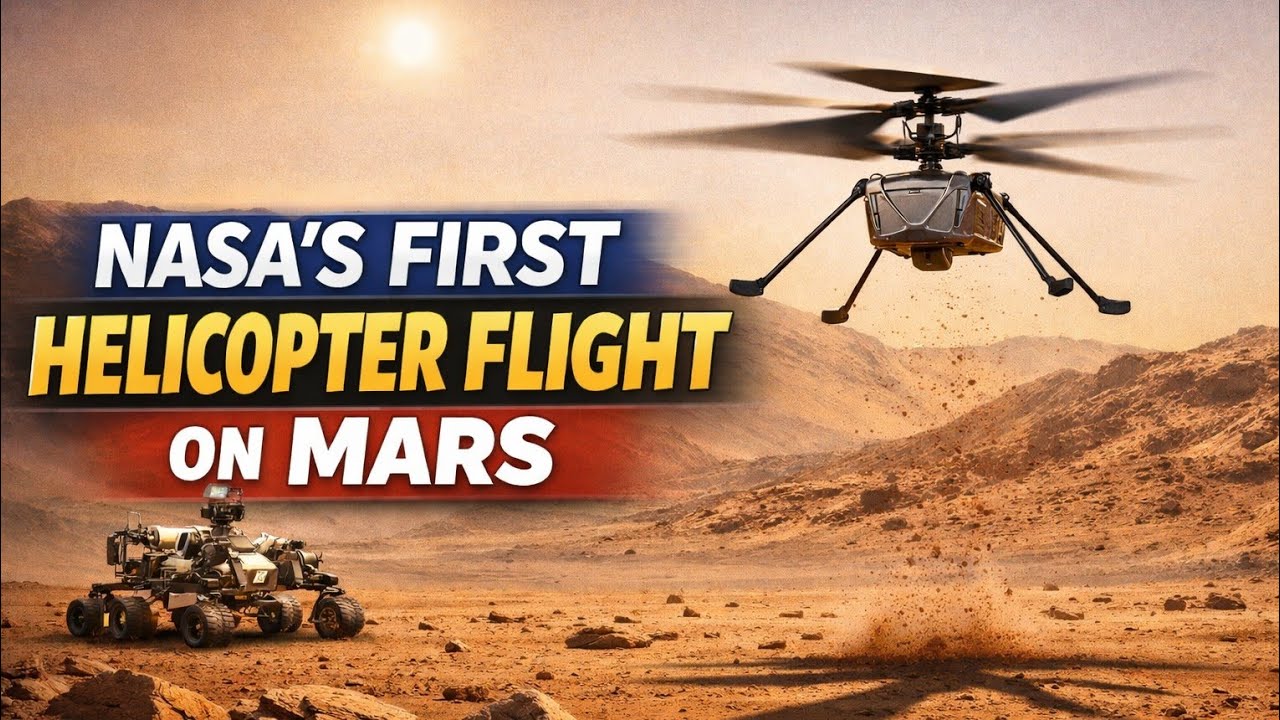 NASA's First Helicopter 🚁 Flight on Mars 
