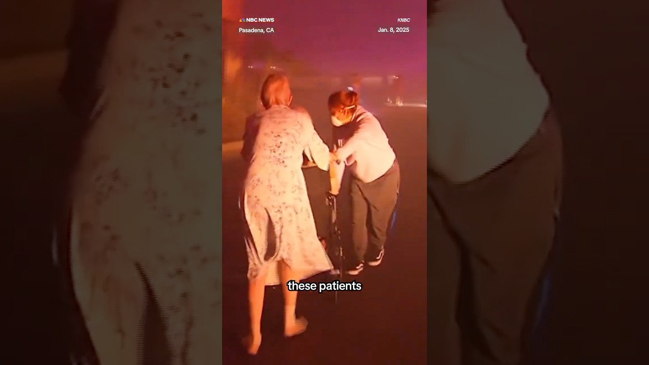 Wildfires force elderly patients to evacuate nursing home Wildfires force elderly patients to evacuate nursing home