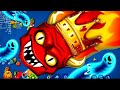 WORMS ZONE.IO GAMEPLAY #24 DENIAL GAMING | GIANT SLITHER SNAKE TOP 01 #wormzone #gaming