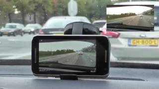 The Raspberry Pi dashcam streaming to a mobile phone