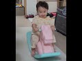 흔들말 타고 ^❤️^  행복한 미소를 짓는 아기천사 오예찬😍😍 귀여워^^  #아기천사 #shorts #귀여운아기